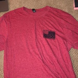 Red sunset beach T-shirt